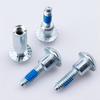 1/4 Carbon Steel Zinc Plated Button Head Threaded Metal Chicago Screw Binding Screw Post Male And Female Screw