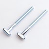 Custom 1/4*75mm Inch Carbon Steel Galvanized Twisted Neck T Head Bolt Hammer Head T Bolt Hammer Head Screws