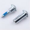 1/4 Carbon Steel Zinc Plated Button Head Threaded Metal Chicago Screw Binding Screw Post Male And Female Screw